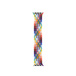Bracelet Boucle unique tressée Pride Edition (couleur arc-en-ciel), en polyester tissé et fils de silicone sans fermoir ni attache