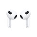 Front view of AirPods (3rd generation).