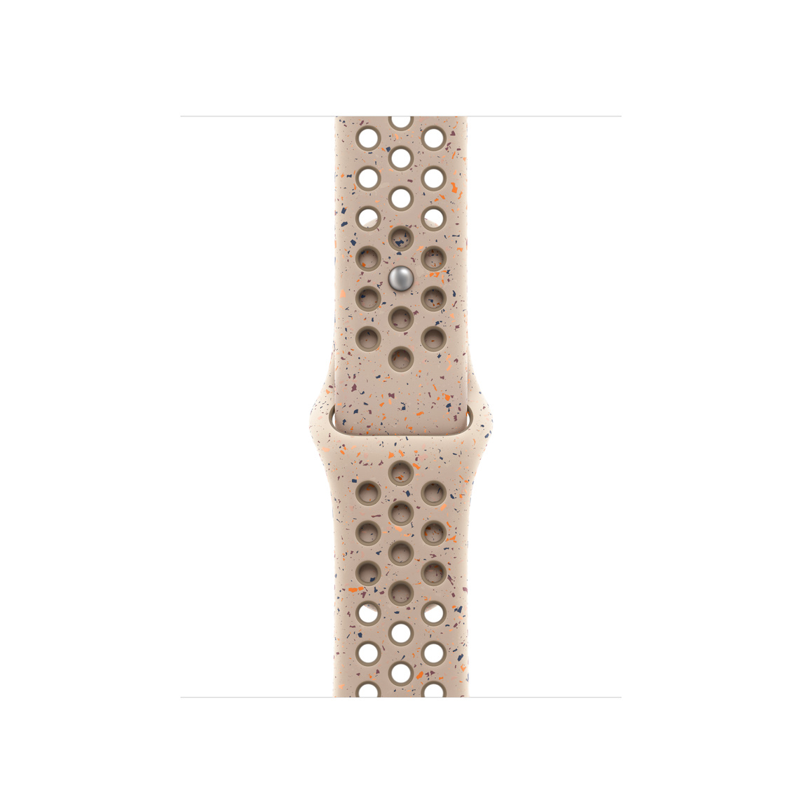 Desert Stone (light brown) Nike Sport Band, smooth fluoroelastomer with perforations for breathability and pin-and-tuck closure
