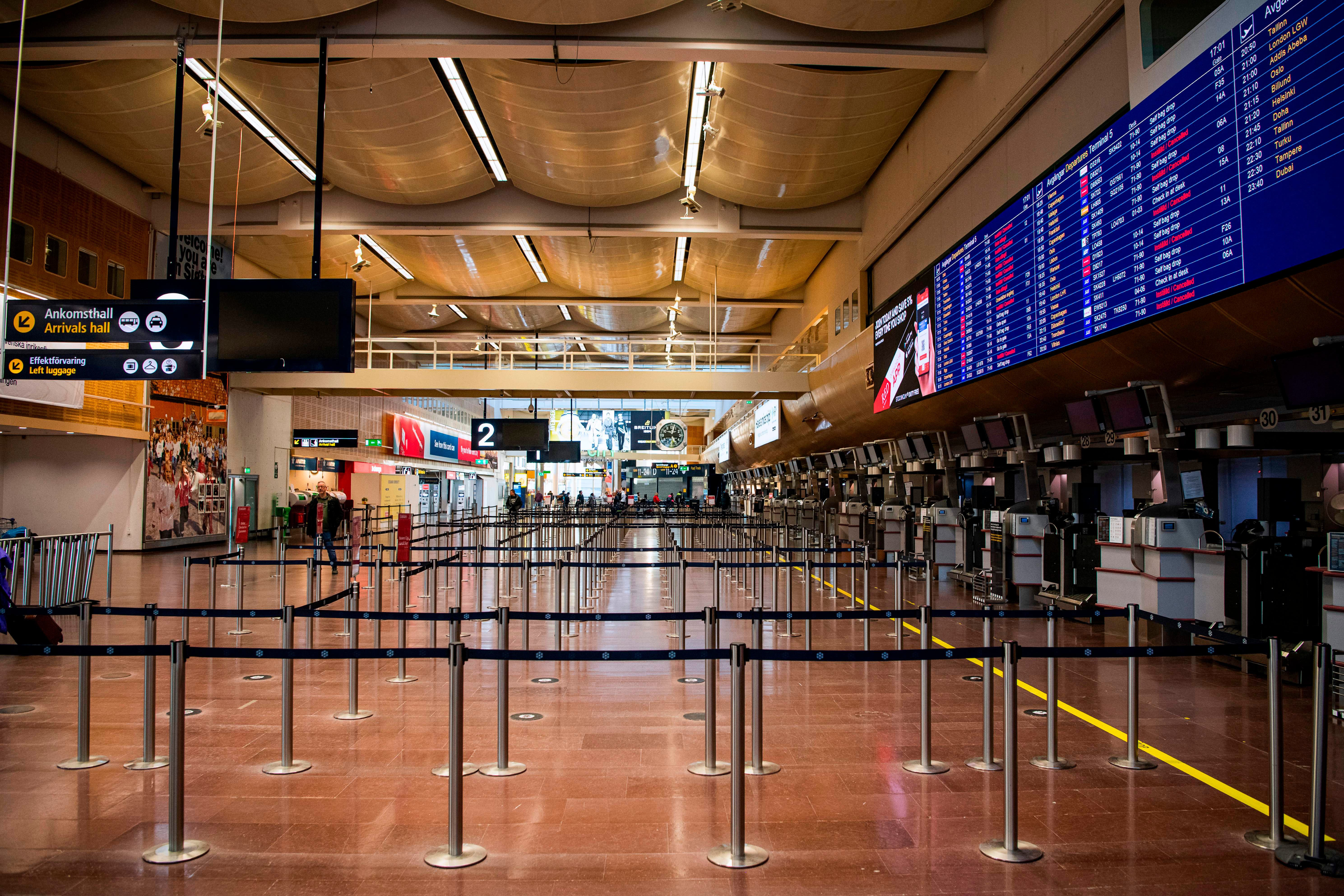 <p>Arlanda airport, north of Stockholm, is one of Norwegian Air’s ‘hubs’ </p>