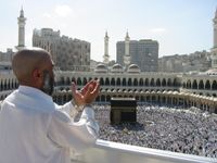 Muslim pilgrims at Mecca