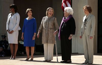 First ladies at the George W. Bush Presidential Center