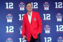 Former New England Patriots quarterback Drew Bledsoe arrives for the Patriots Hall of Fame indu ...