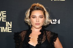 NEW YORK, NEW YORK - SEPTEMBER 09: Florence Pugh attends A24's "We Live in Time" New York Screening at Crosby Street Hotel on September 09, 2024 in New York City. (Photo by Marleen Moise/Getty Images)