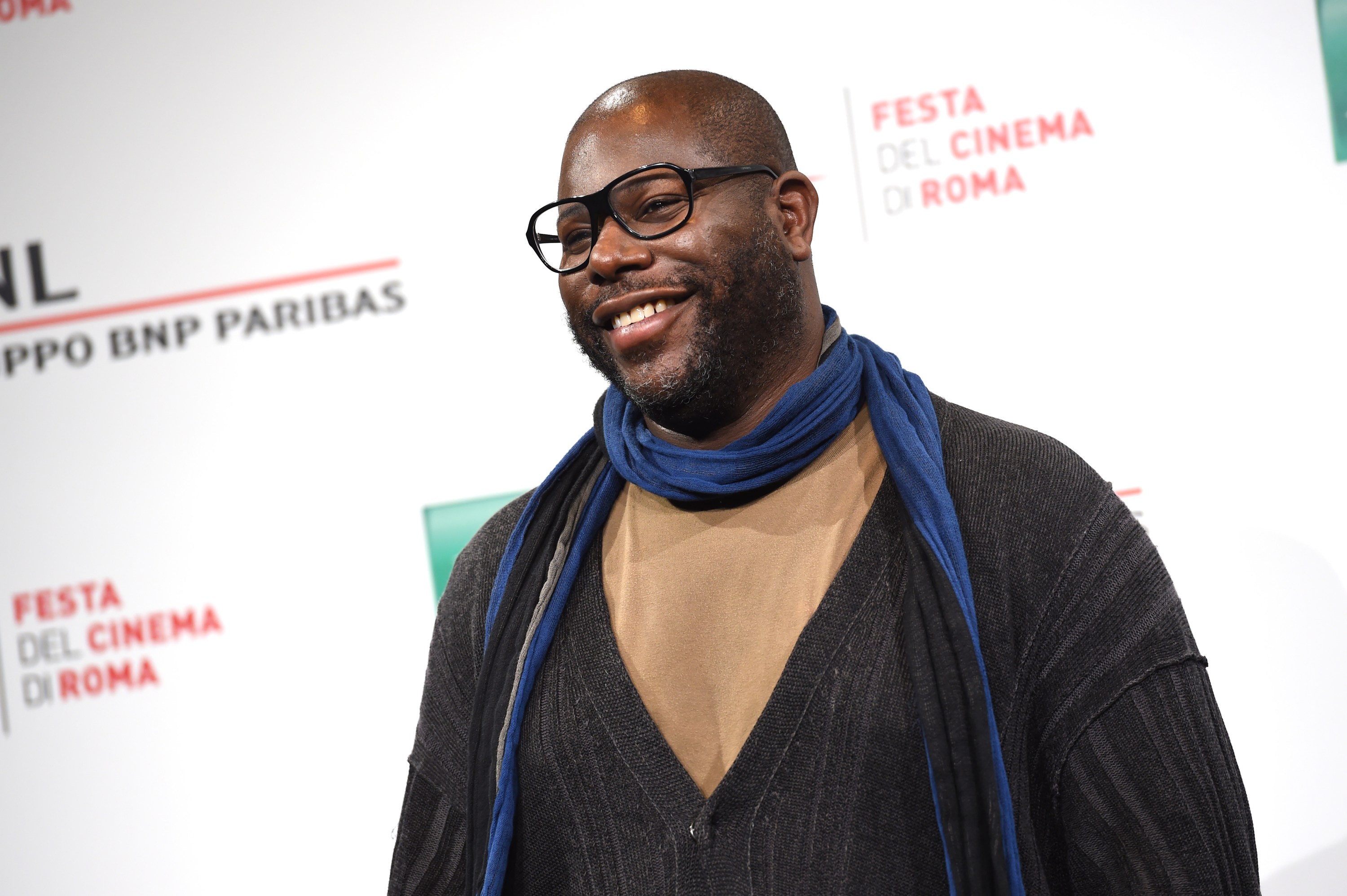 ROME, ITALY - OCTOBER 16:  Director Steve McQueen attends the photocall of the movie "Small Axe - Ep. Red White and Blue" during the 15th Rome Film Festival on October 16, 2020 in Rome, Italy. (Photo by Stefania M. D'Alessandro/Getty Images for RFF)