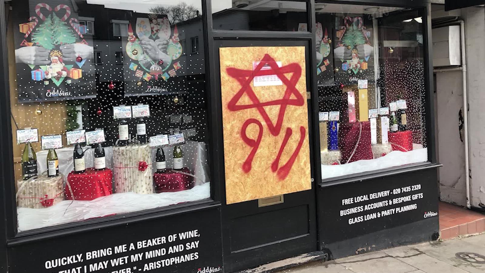 Grafitis antisemitas en Londres