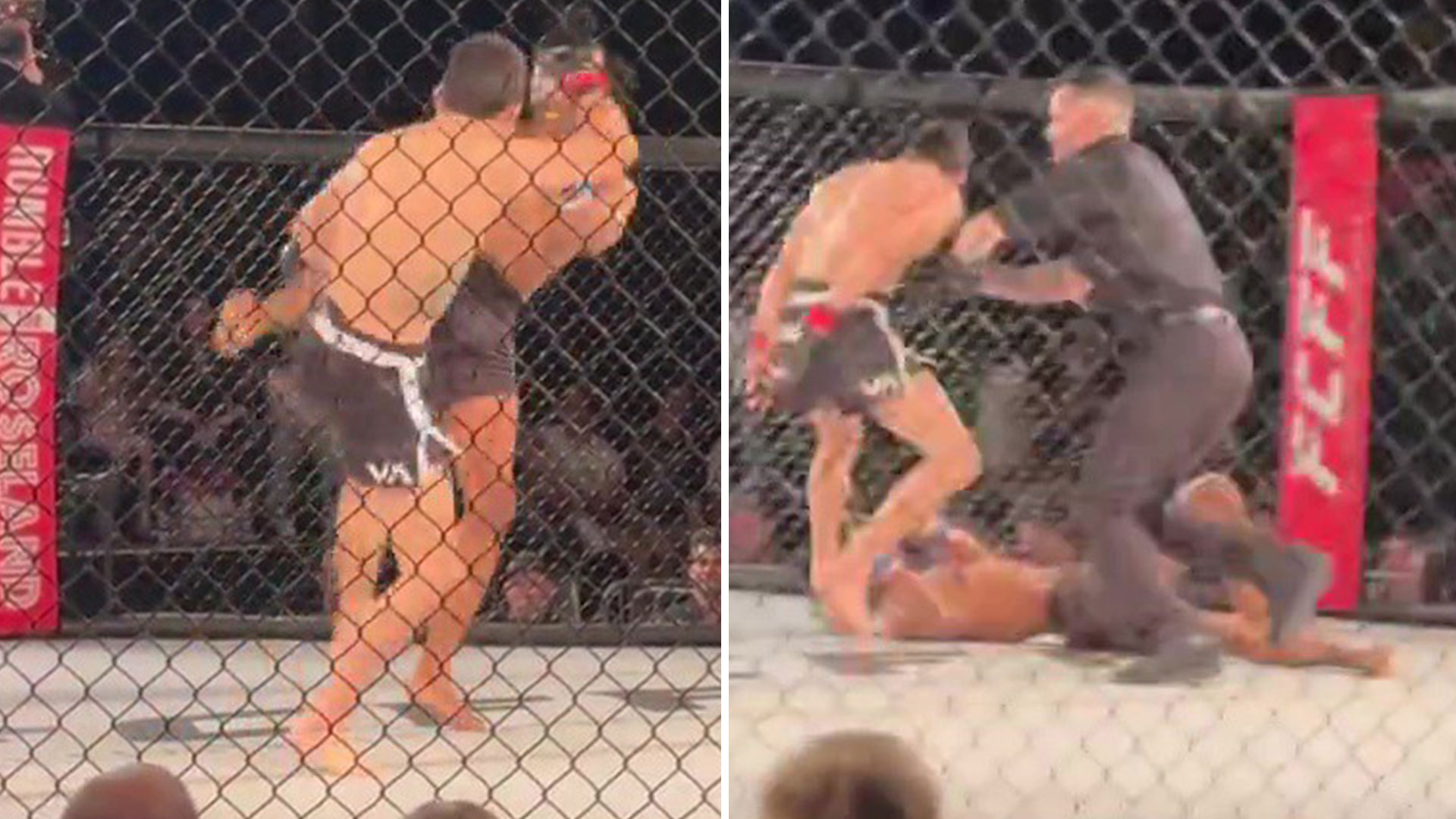 MMA fighter's leg snaps after 8 seconds before rival taunts him