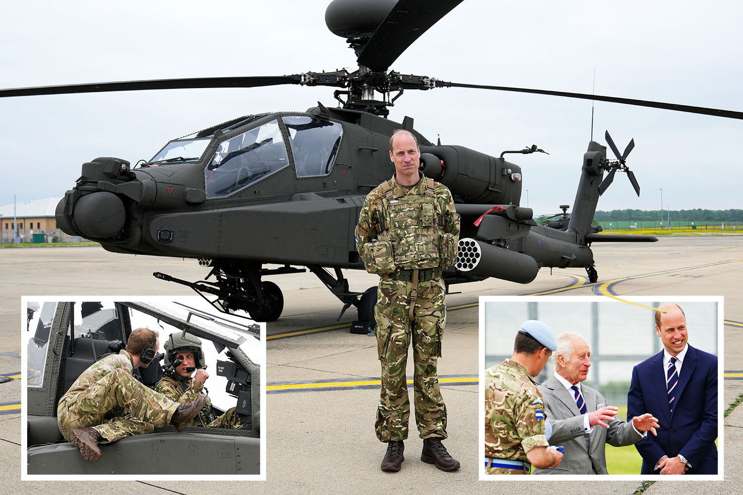 Moment Wills takes off in Apache after being made unit leader in snub for Harry