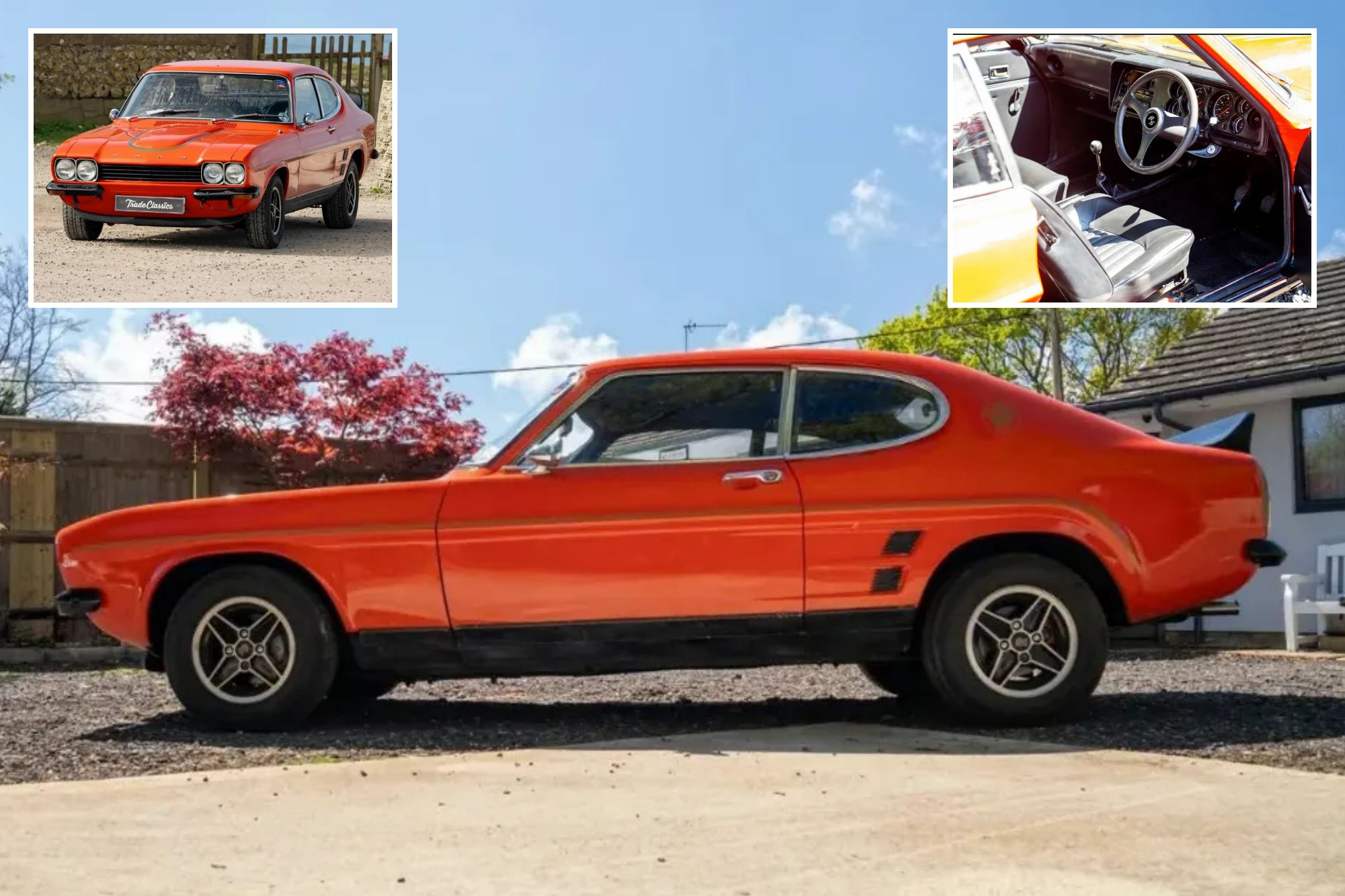 Ford Capri left in a garage for 25 years up for sale at huge price