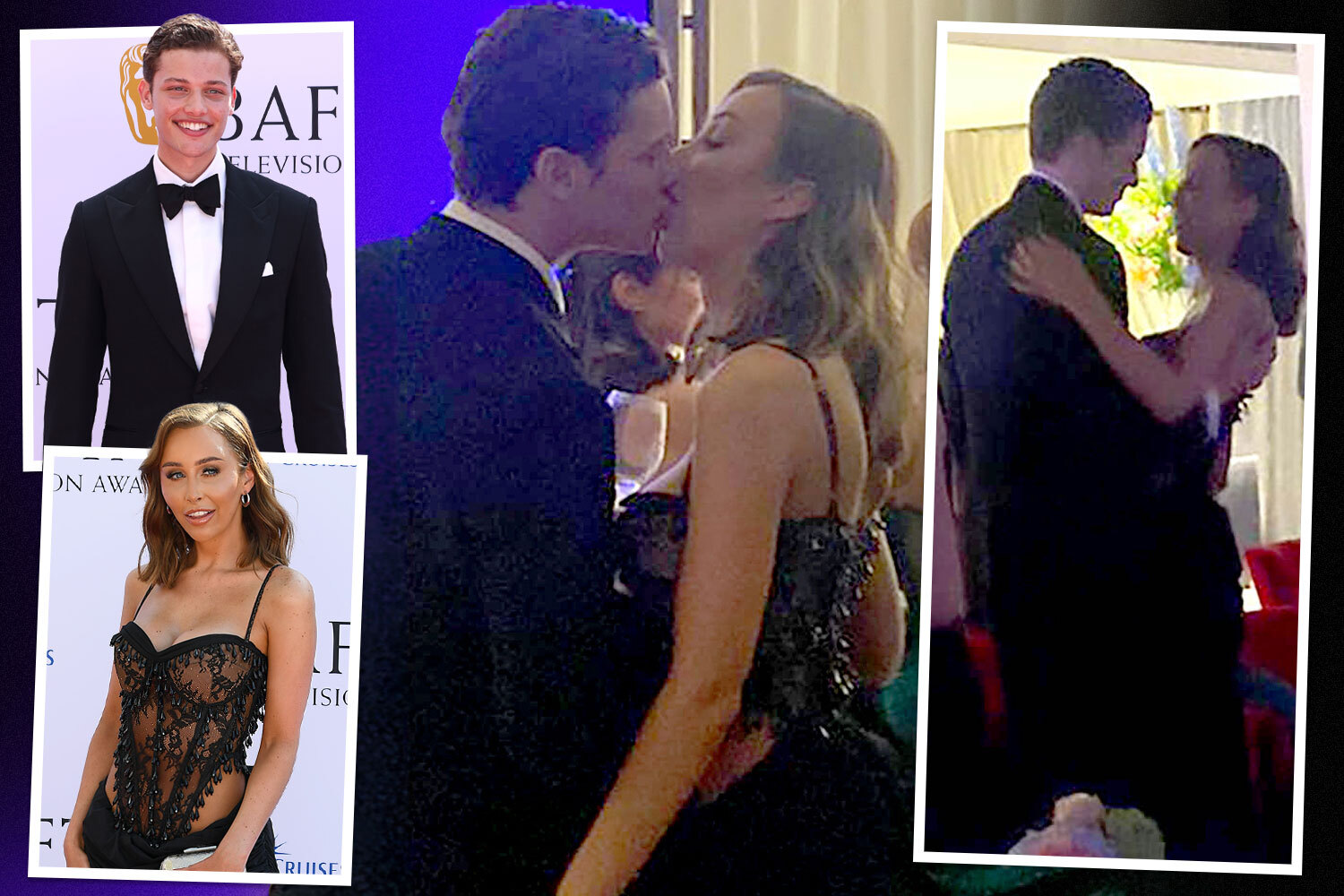 Bobby Brazier snogs Ella Morgan at Bafta party in front of soap colleagues