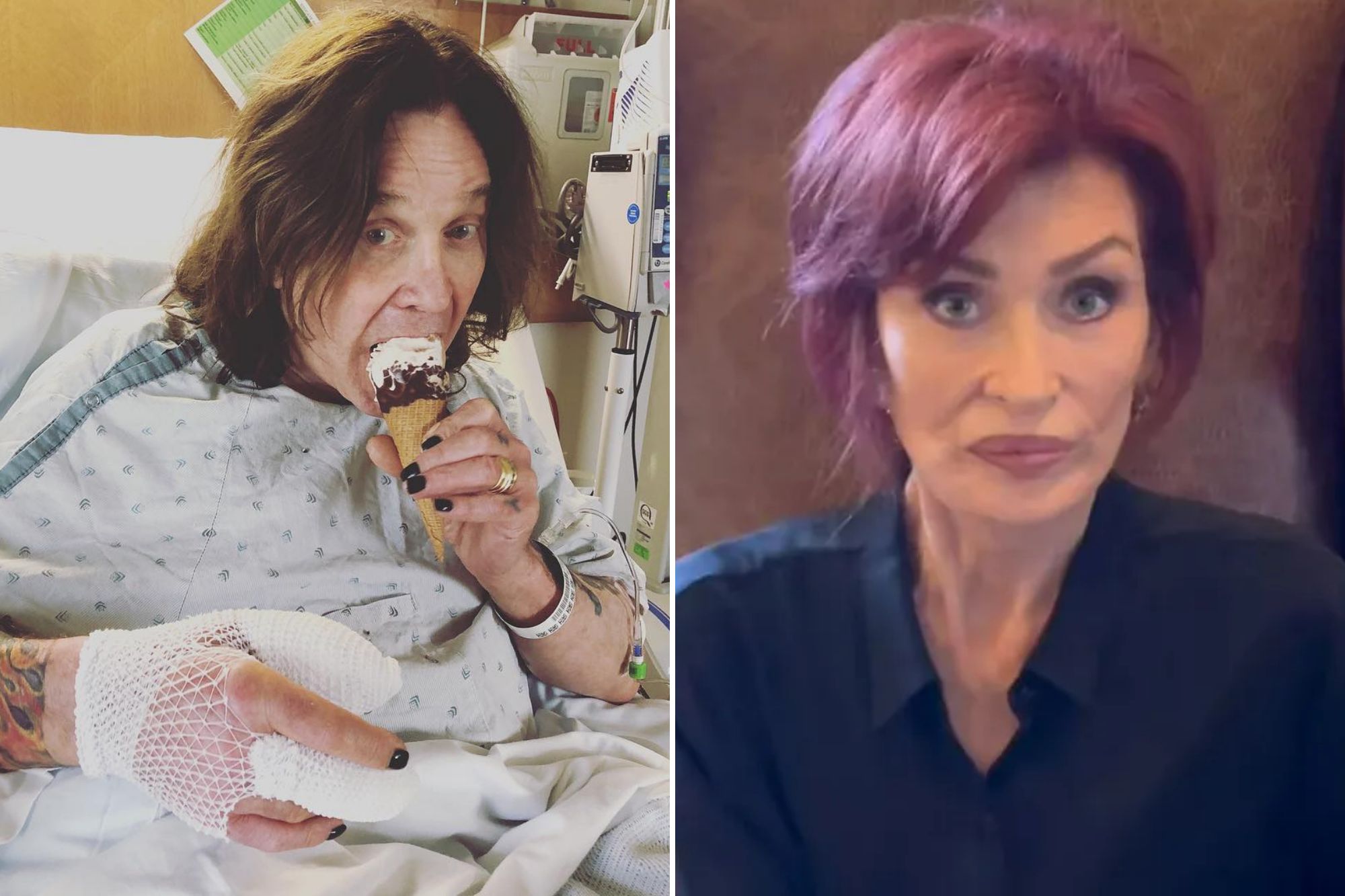 Sharon Osbourne gives worrying health update on Ozzy in emotional video