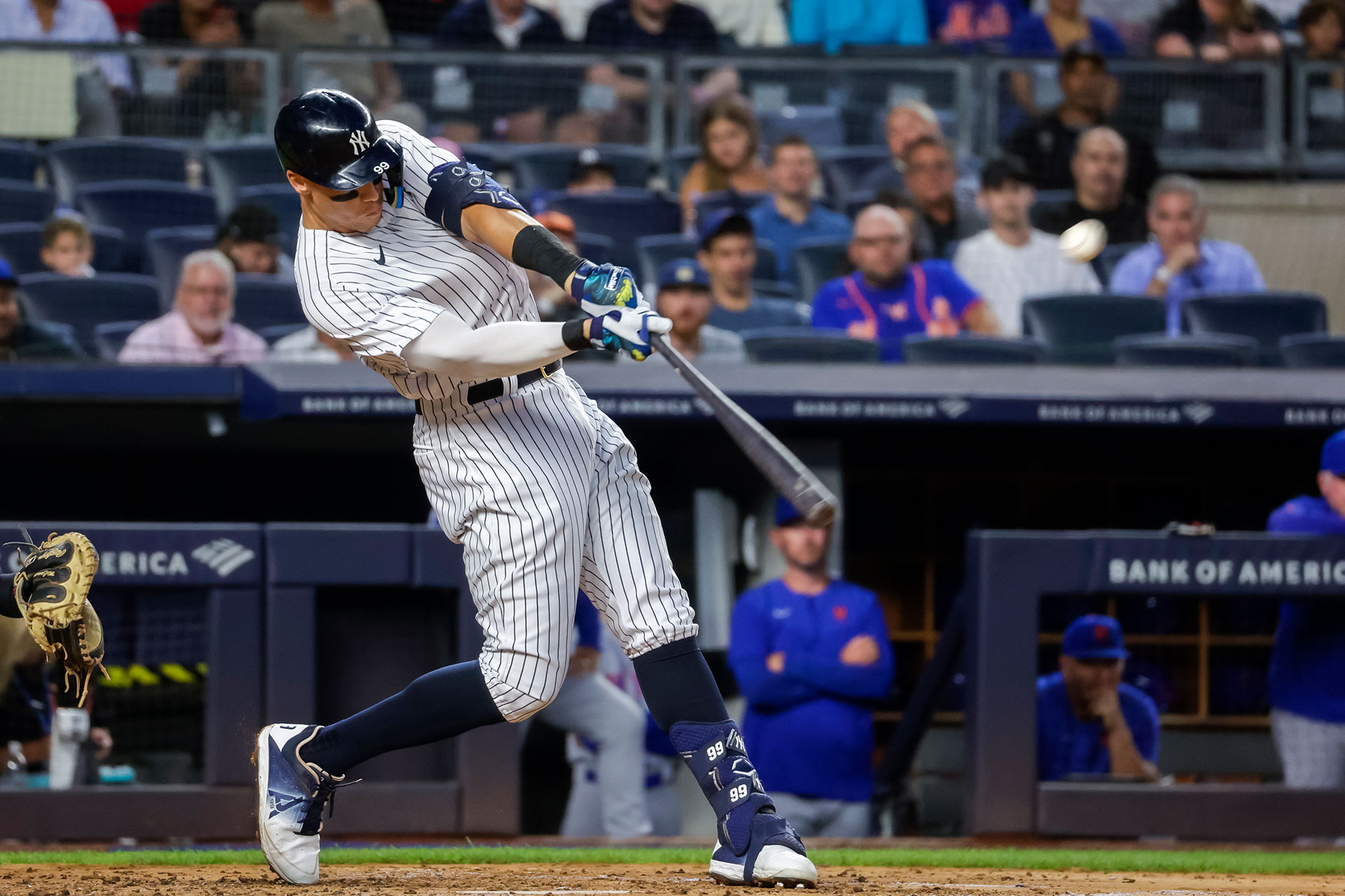 New York Yankees' Aaron Judge hits a home run