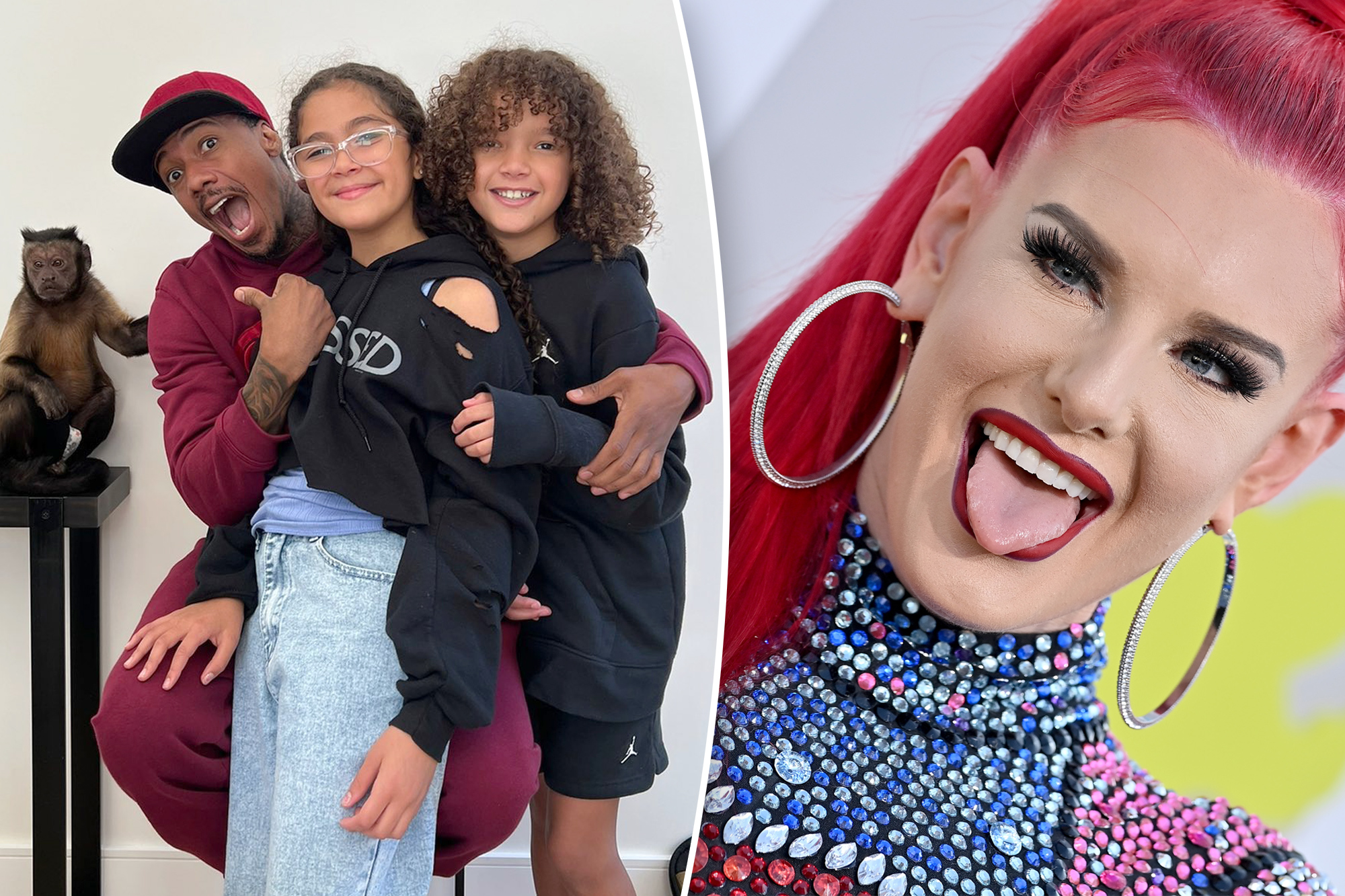 "Wild N' Out" star Justina Valentine says Nick Cannon's 'junk" never takes vacations.
