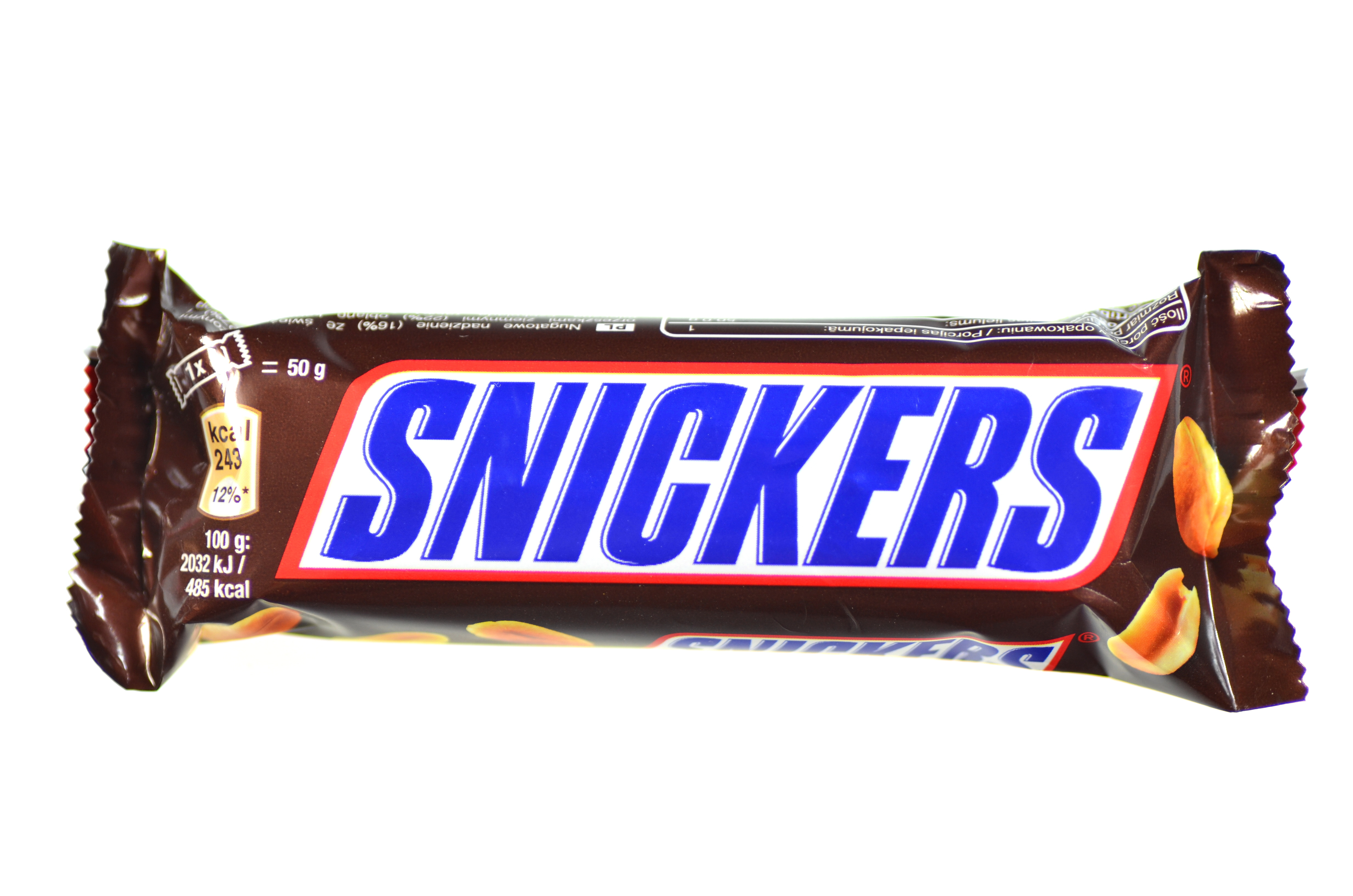 A Snickers chocolate bar.