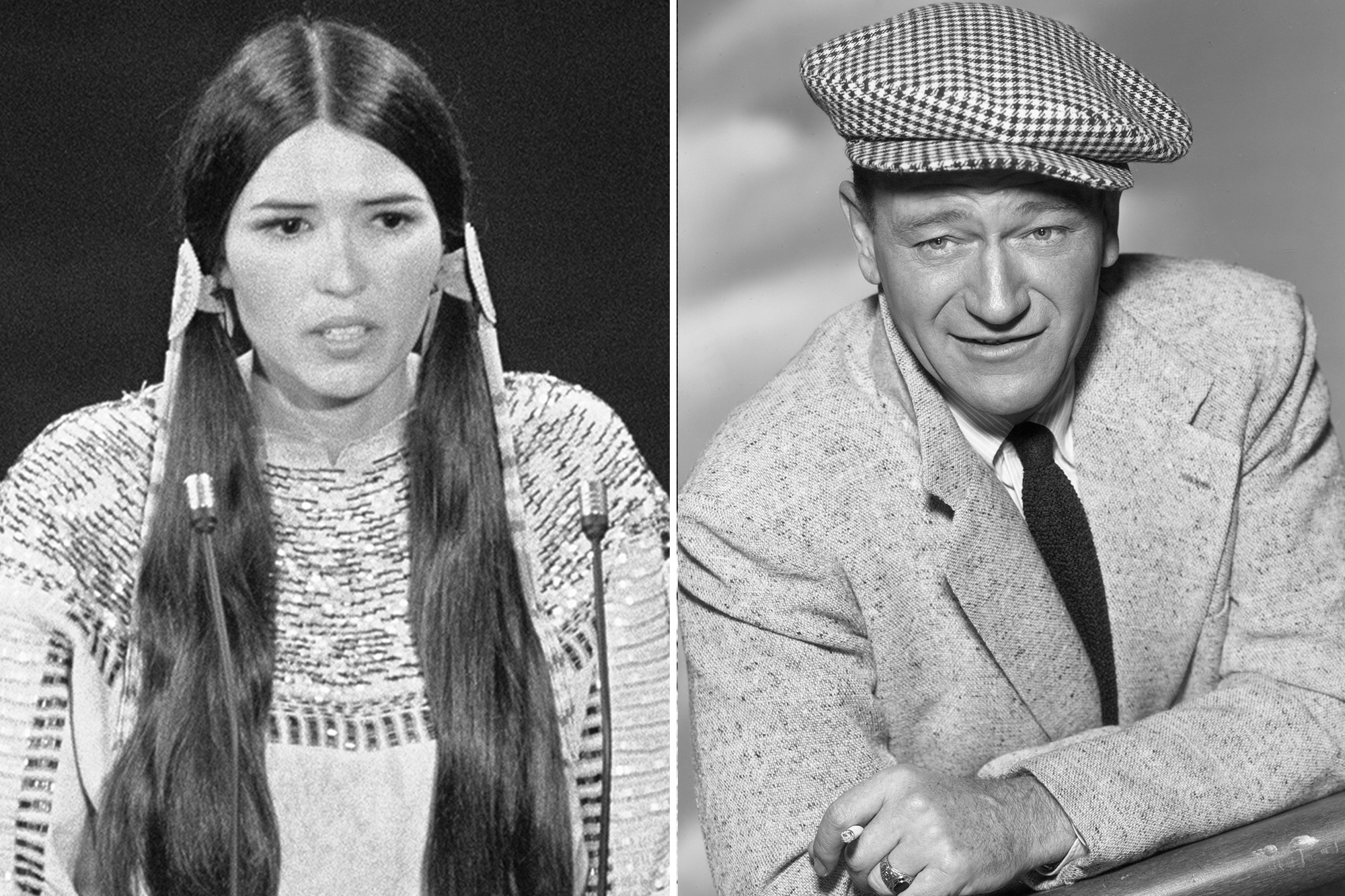 "[John Wayne] did not like what I was saying up at the podium," Sacheen Littlefeather said of her experience at the 1973 Oscars.