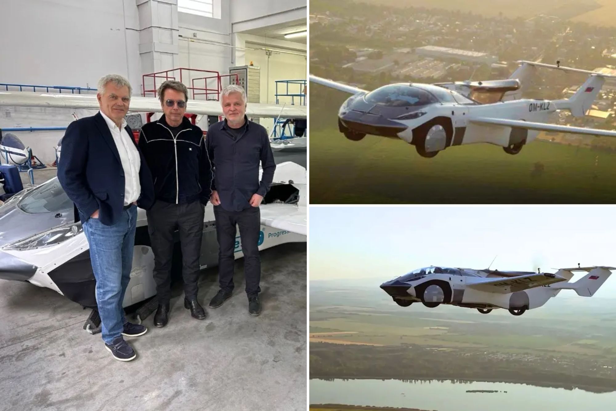 Legendary French electronic musician Jean-Michel Jarre became the first to hitch such a ride, soaring twice through the Slovakian skies in KleinVision's AirCar in front of captivated onlookers.