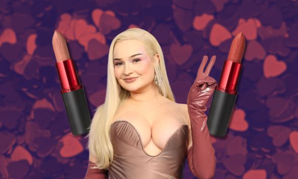 Kim Petras is the new face of Mac Cosmetics' iconic Viva Glam lipstick.