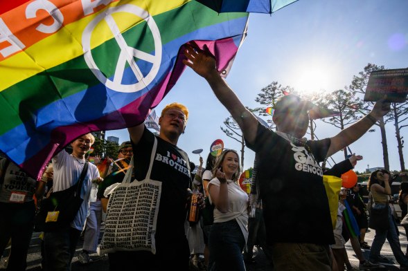 The LGBTQ+ community marked the 25th year of Pride parades in the country. (Getty)