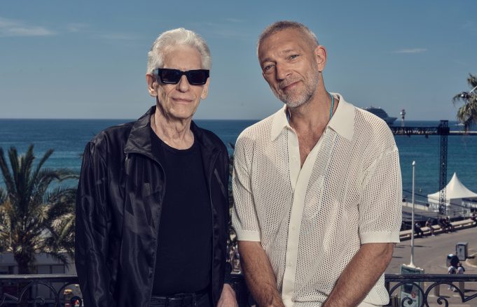 David Cronenberg and Vincent Cassel at the Deadline Portrait Studio in Cannes.