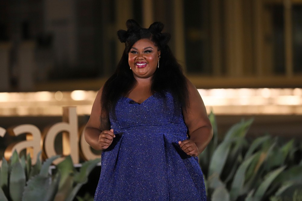 IMAGE DISTRIBUTED FOR THE TELEVISION ACADEMY - Host Nicole Byer speaks during the first night of the 2020 Creative Arts Emmy Awards, streamed live on Emmys.com on Monday, Sept. 14, 2020. (Photo by Danny Moloshok/Invision for the Television Academy/AP Images)