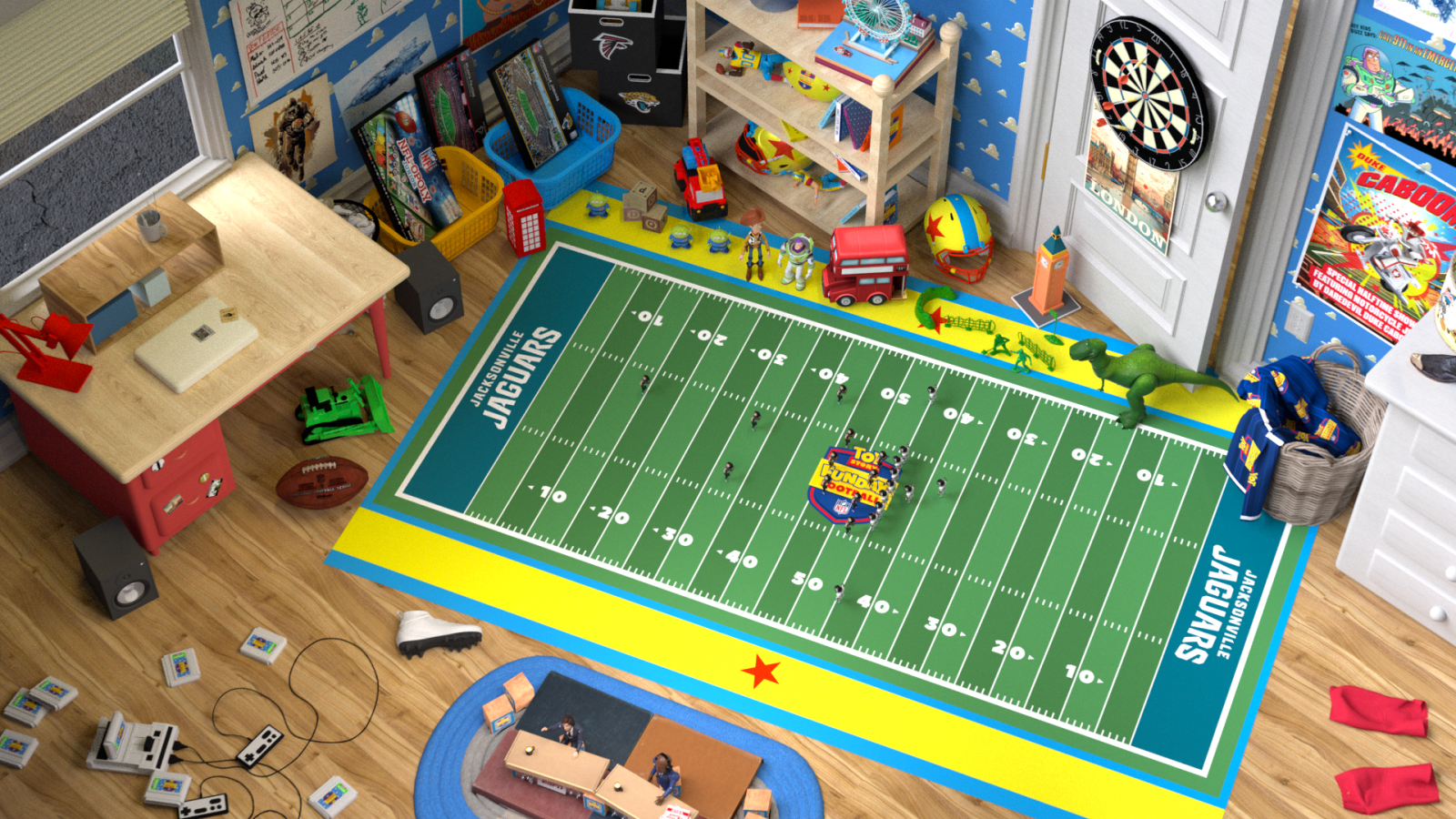 Toy Story NFL broadcast