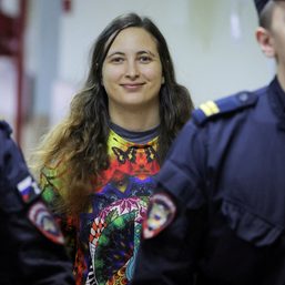 Russian artist on trial for anti-war protest appeals for compassion