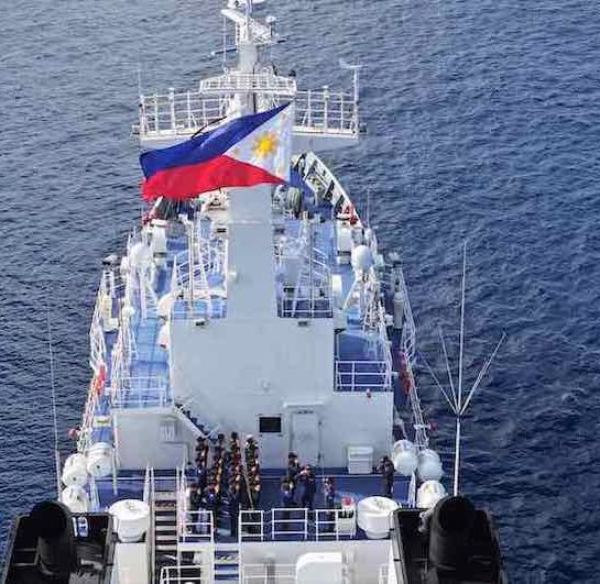 PCG’s BRP Teresa Magbanua leaves Escoda Shoal, returns to home port