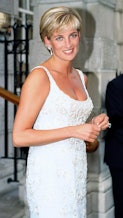 Diana The Princess Of Wales Attends A Gala Reception & Preview Of Her 'Dresses Auction' At Christies...