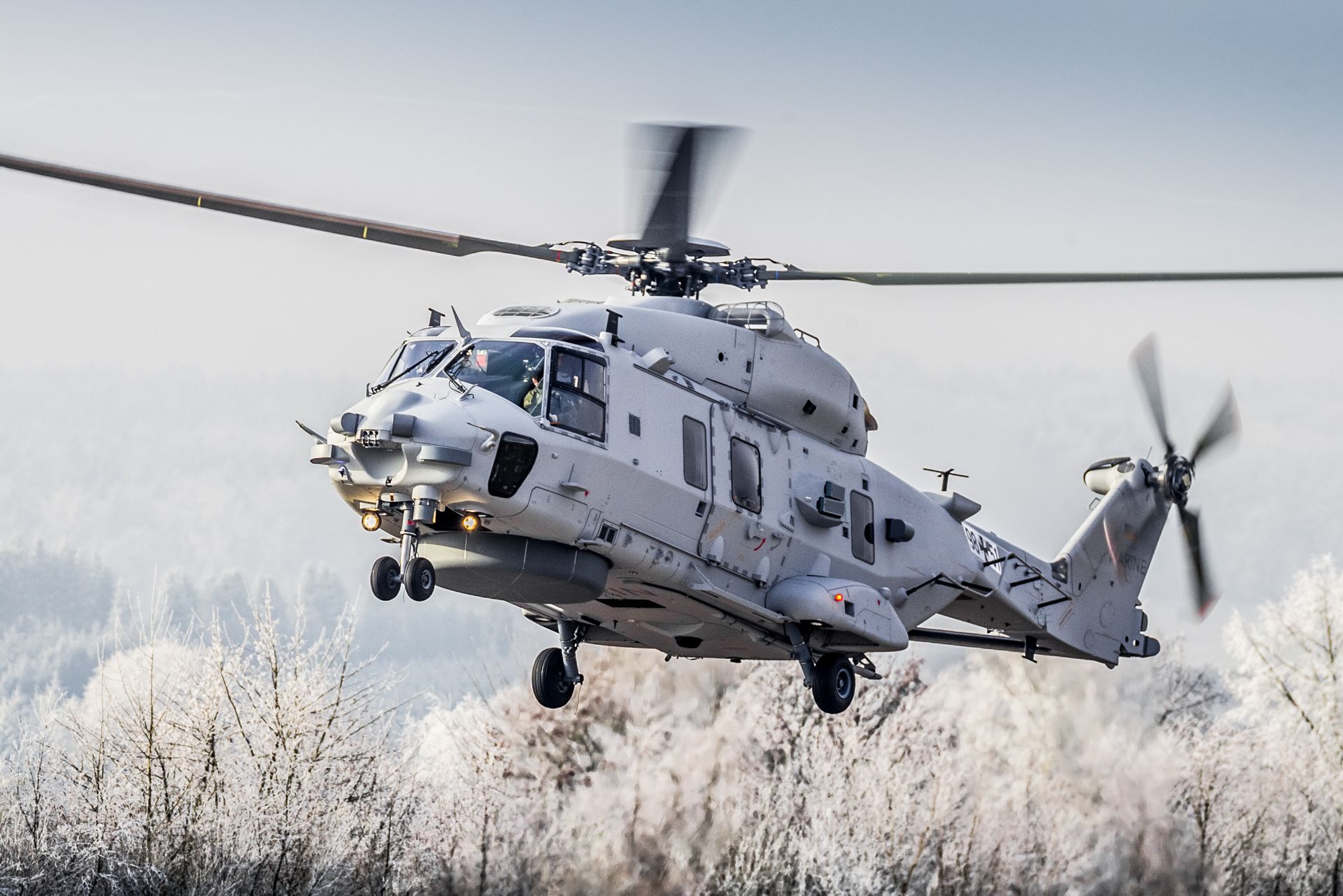 The NH90 Sea Lion naval multi-role helicopter took off on its on-schedule maiden flight at Airbus Helicopters in Donauwörth