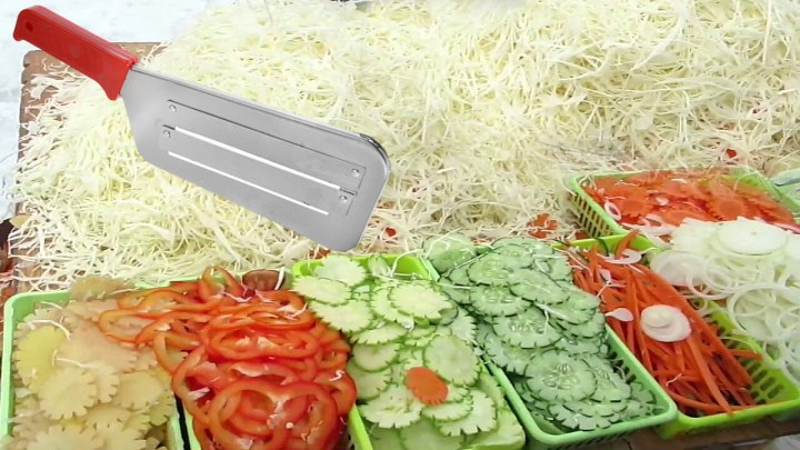 Как пользоваться ножом для шинковки капусты