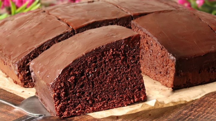 Шоколадный пирог тает во рту! Просто и очень вкусно!