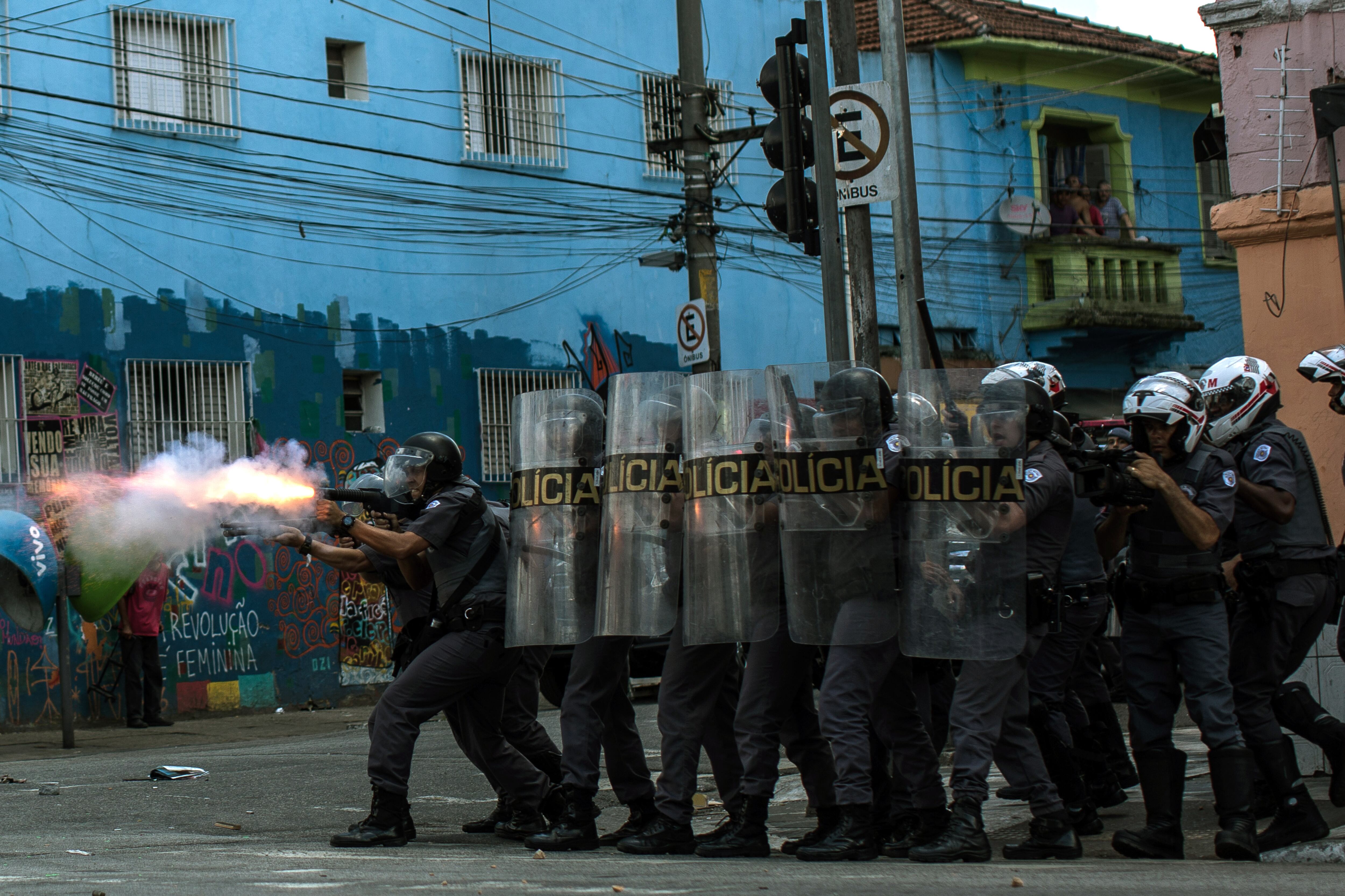 Brazilian military police during an operation.