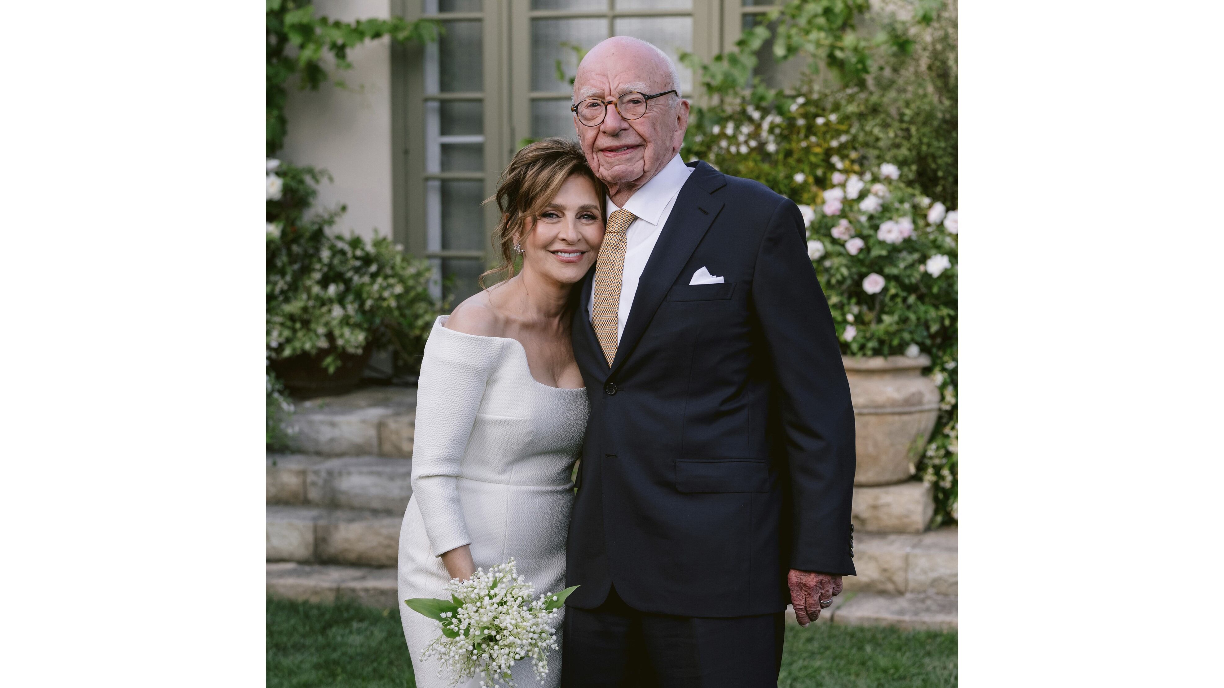 Rupert Murdoch, 93, and his new wife Elena Zhukova, 67.