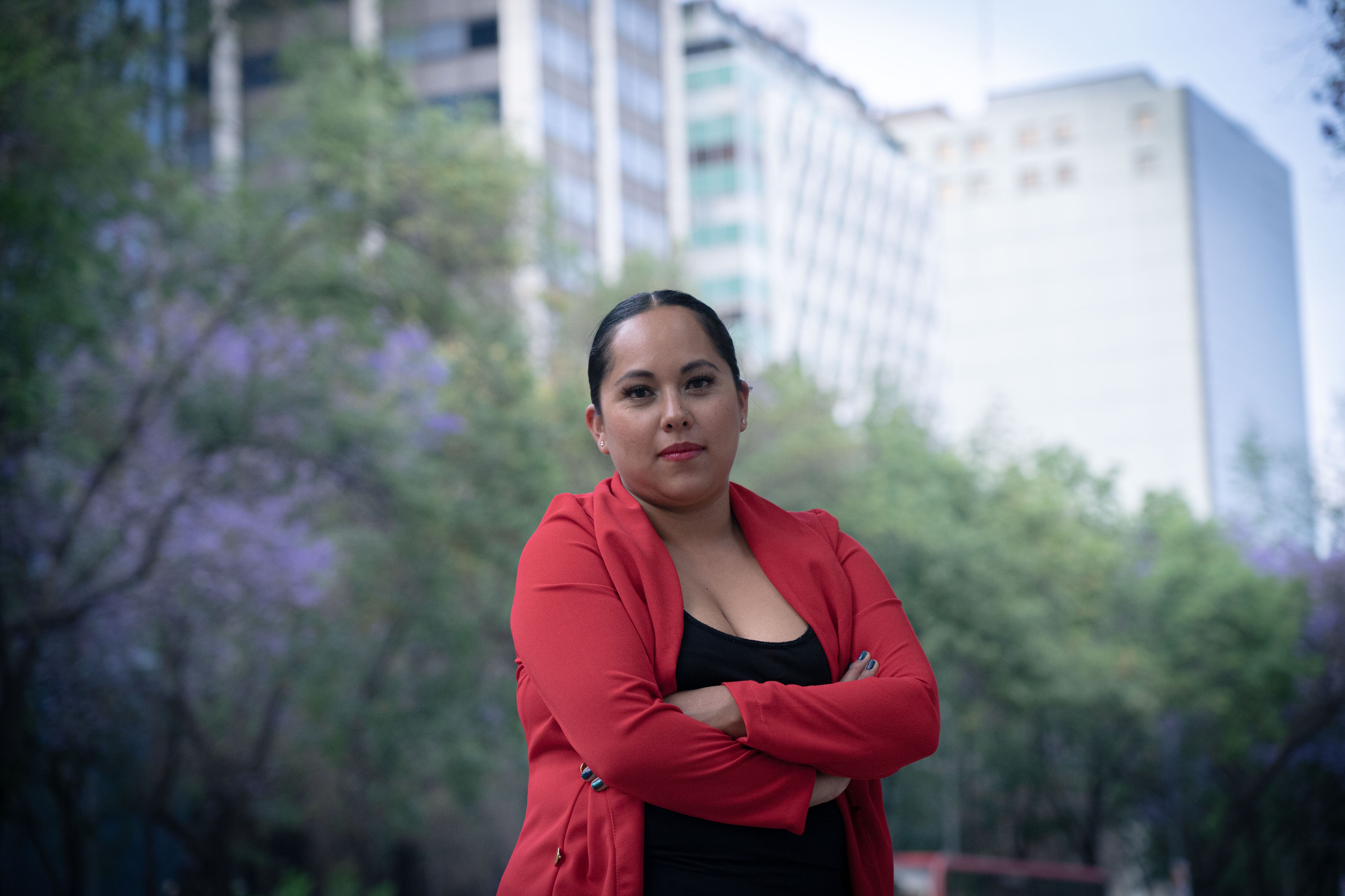 Norma Nathaly Hernández, 34, who carried a baby for a Spanish couple in Mexico City.