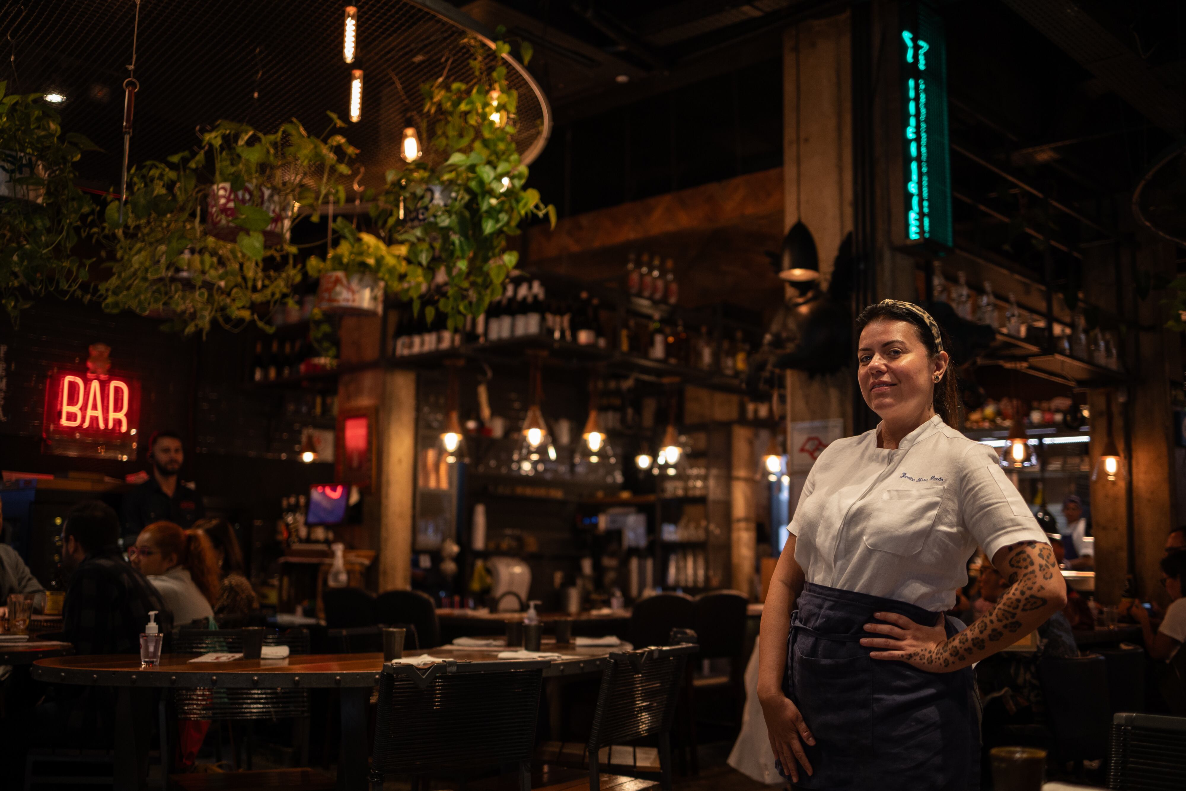 Brazilian chef Janaína Torres at her restaurant in São Paulo, Brazil; October 26, 2023.