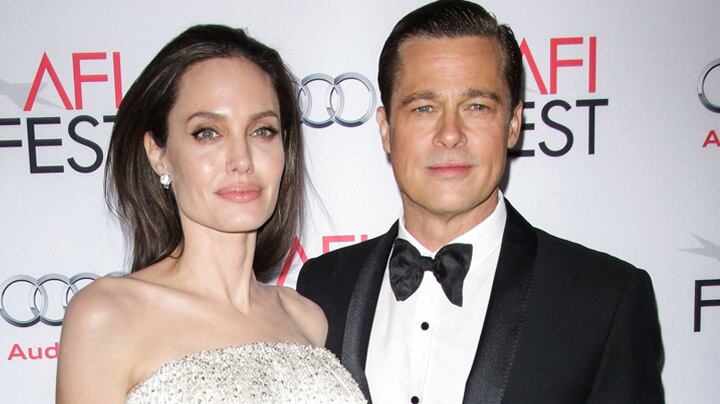 Actors Angelina Jolie and Brad Pitt.
