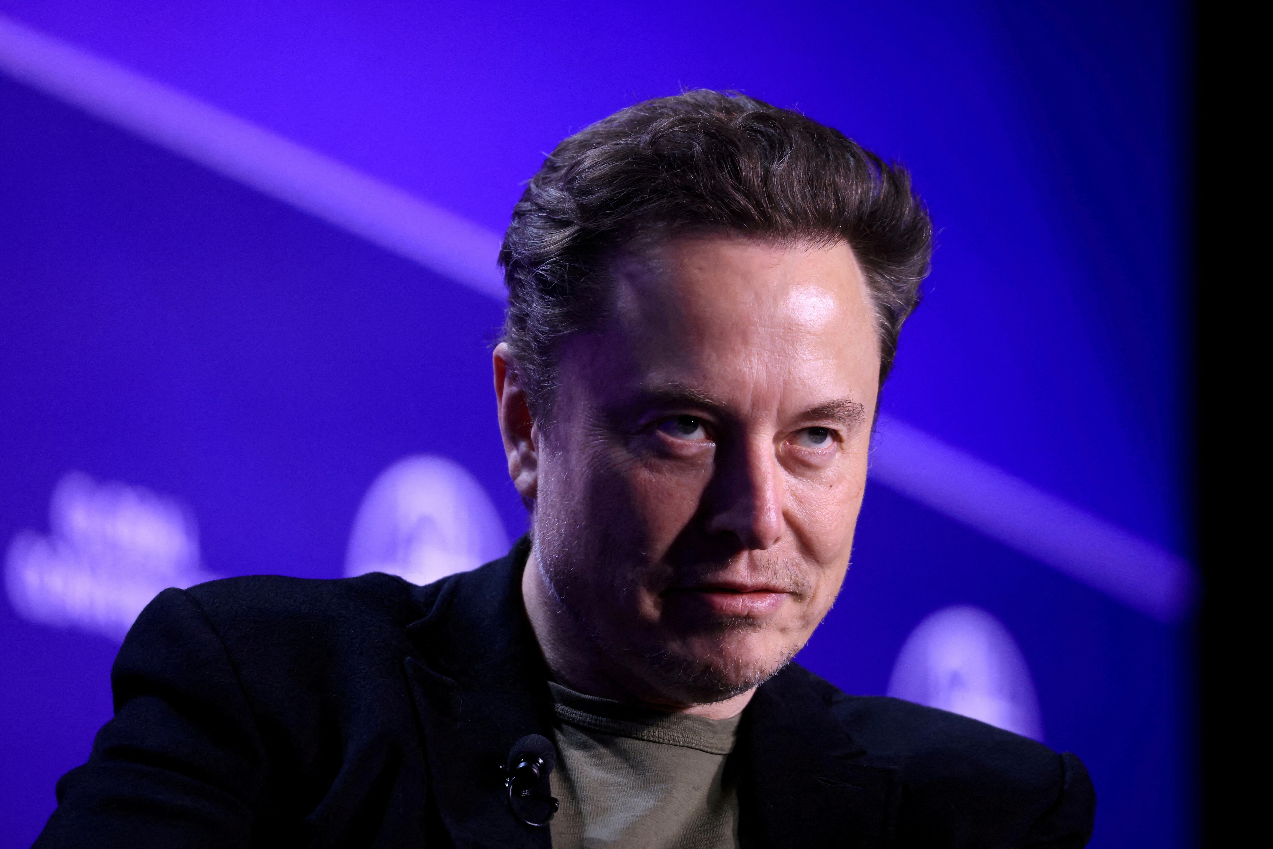 Elon Musk en una conferencia en Beverly Hills (California), en mayo de 2024.