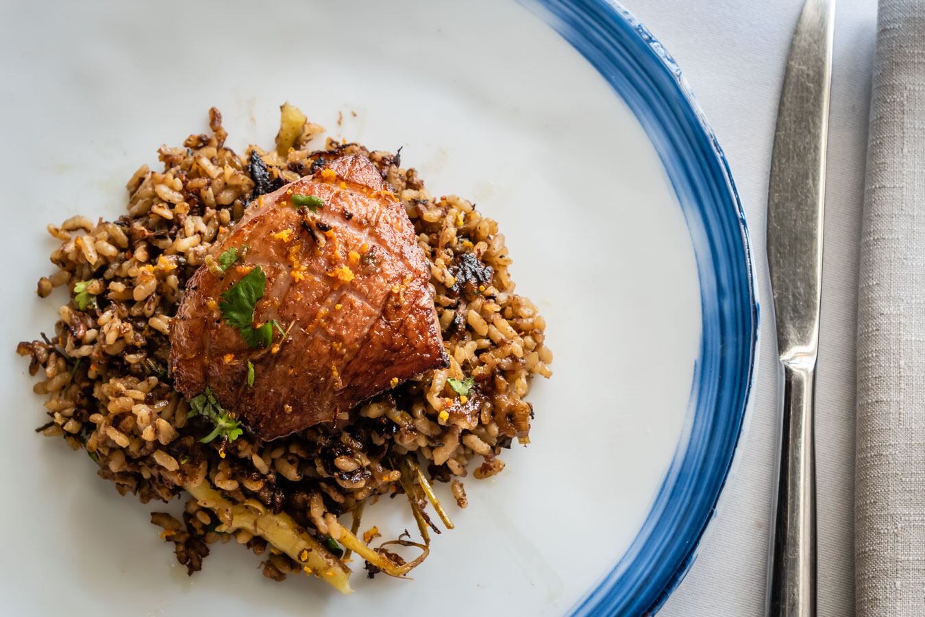 Un plat d'arròs de Can Pineda, restaurant al barri del Clot de Barcelona.