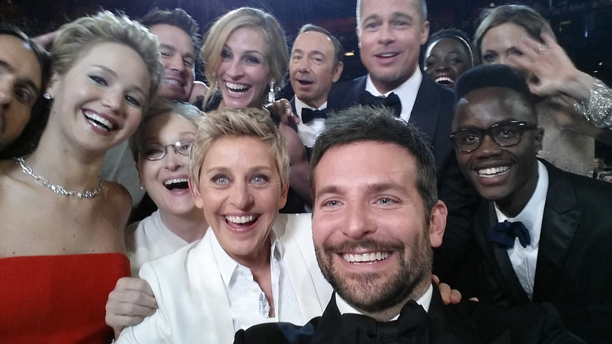 El famoso selfi de la gala de los Oscar de 2014.