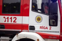В Кокнесе горит кафе Panna: пожар тушат пять автоцистерн