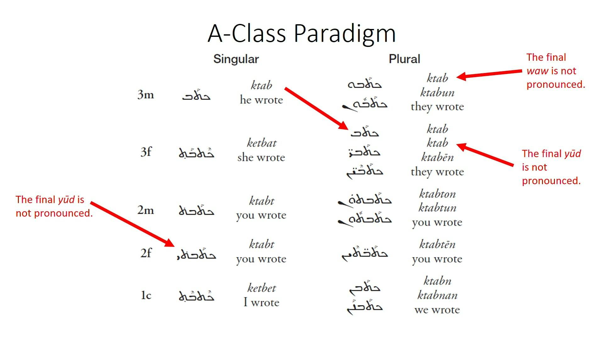 Basics of Classical Syriac - Session 8 - Peal Perfect and Hwa