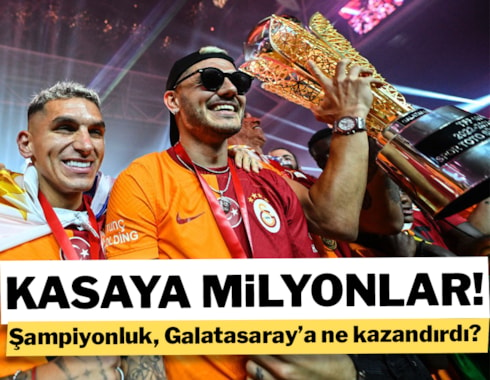 Galatasaray'ın şampiyonluk geliri: Kasa doldu!