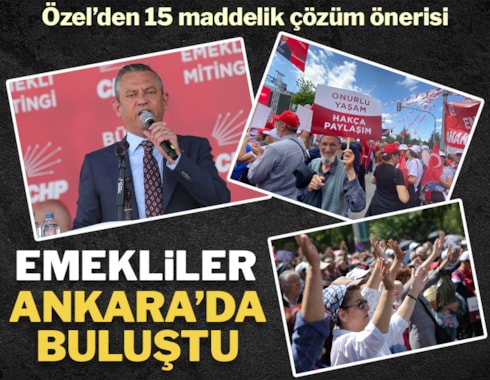 Emekliler Ankara'da eylemde: Krizin bedelini biz ödemeyeceğiz
