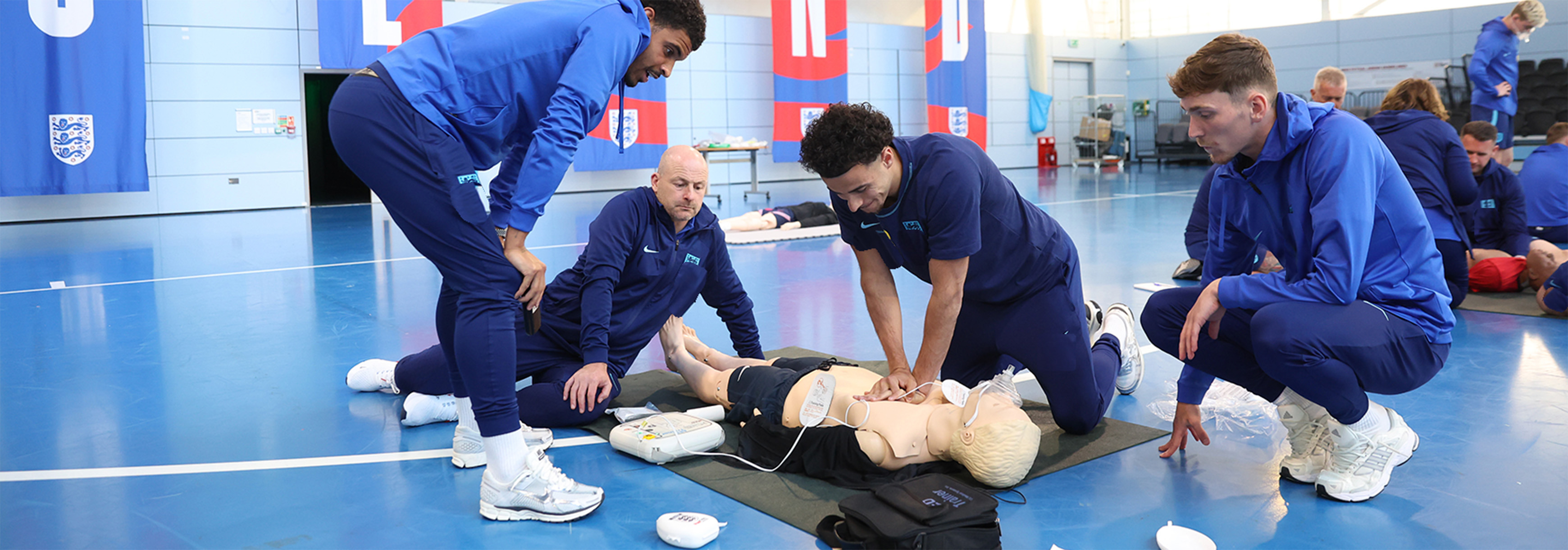 CPR is performed on a dummy
