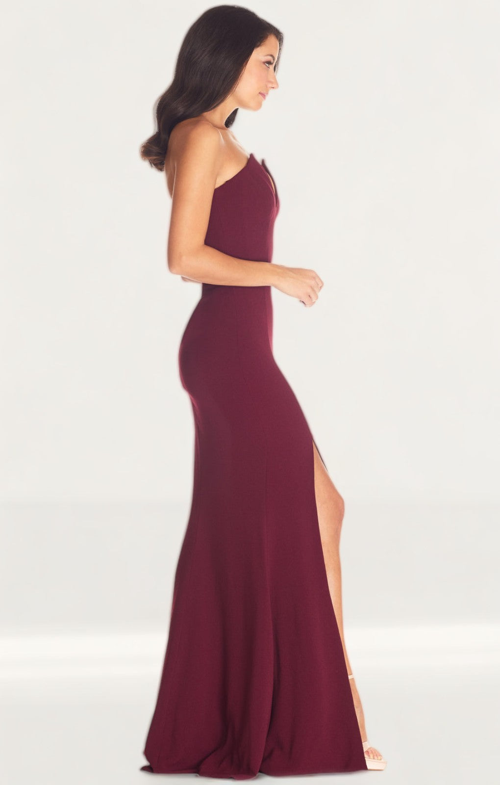 Dress The Population Burgundy Fernanda Dress