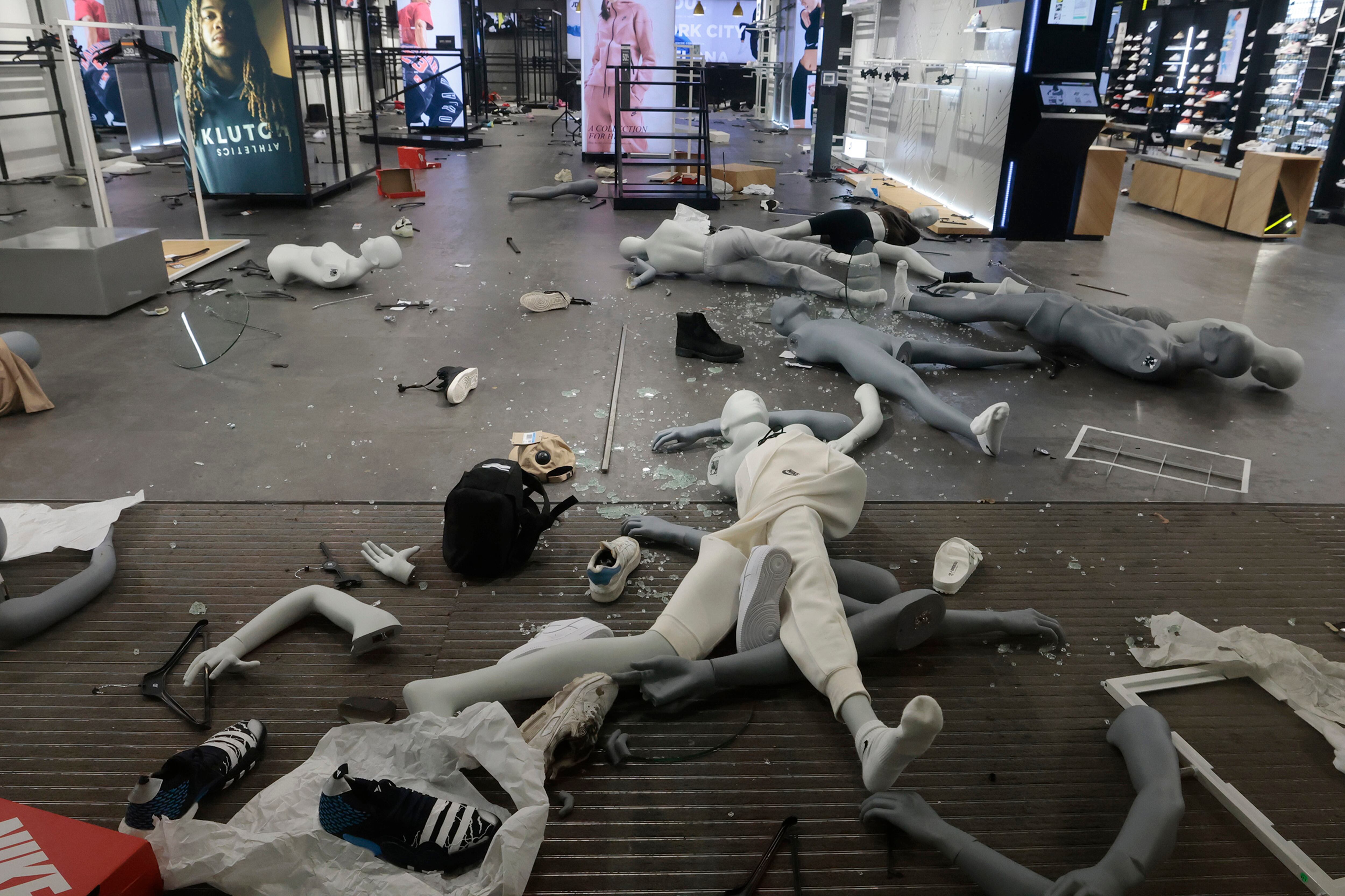 A Philadelphia store after being ransacked last Wednesday, September 27.