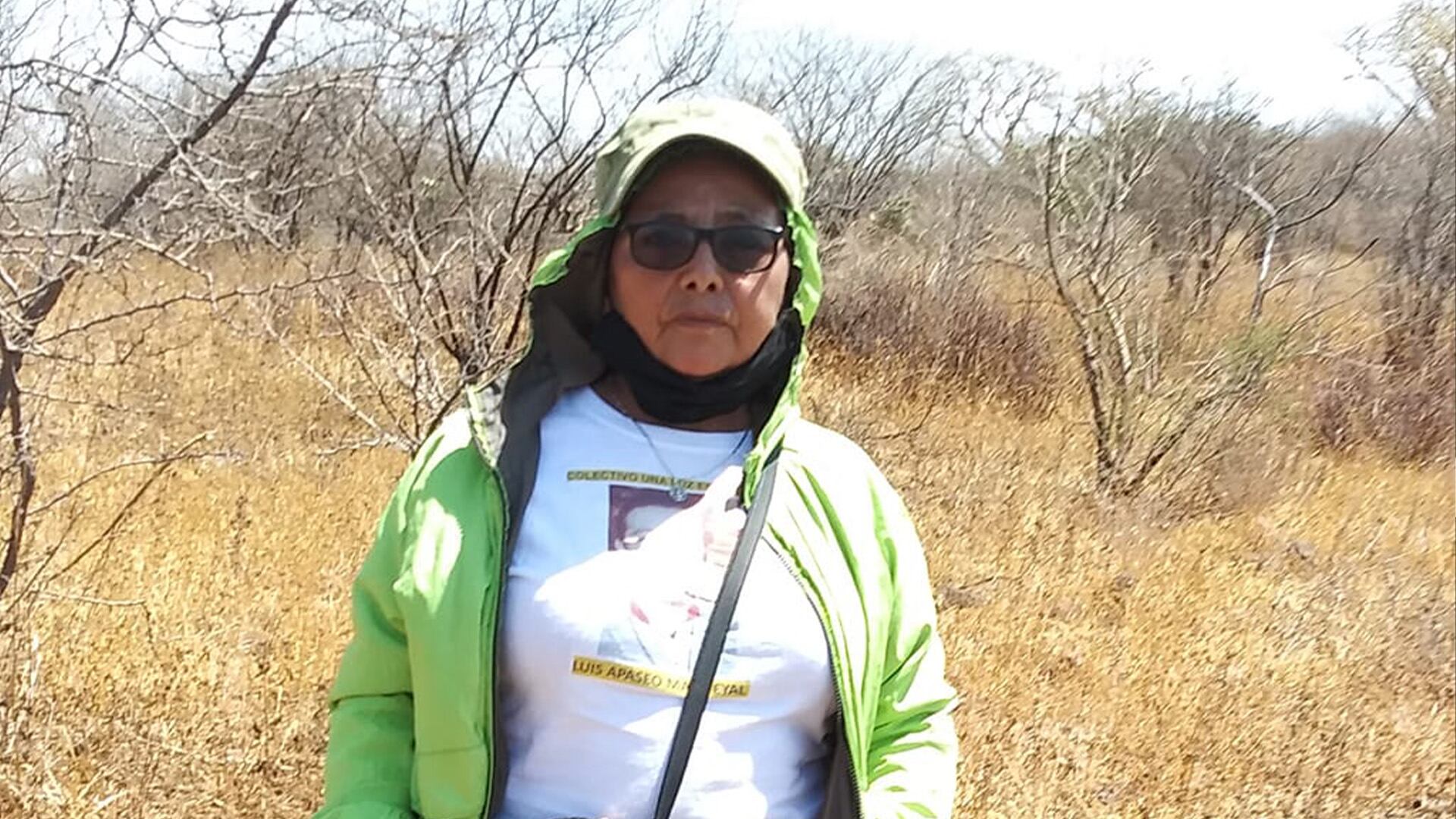 Teresa Magueyal during a search, an image taken from her social media account.