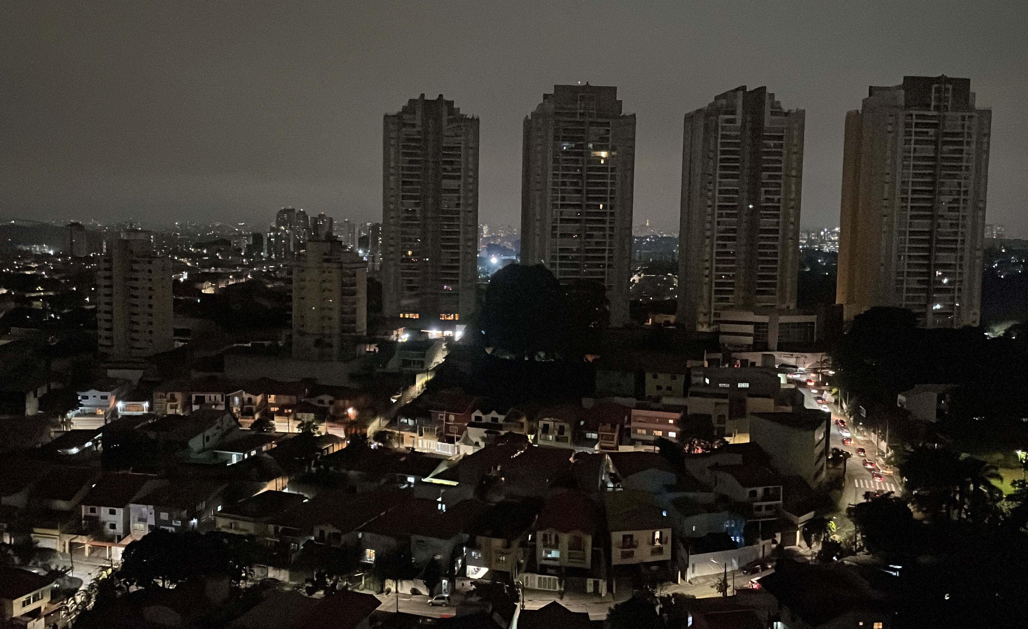 A general view shows the Morumbi neighbourhood as hundreds of thousands residents remained without electricity three days after a storm knocked down power cables, in Sao Paulo, Brazil November 6, 2023.