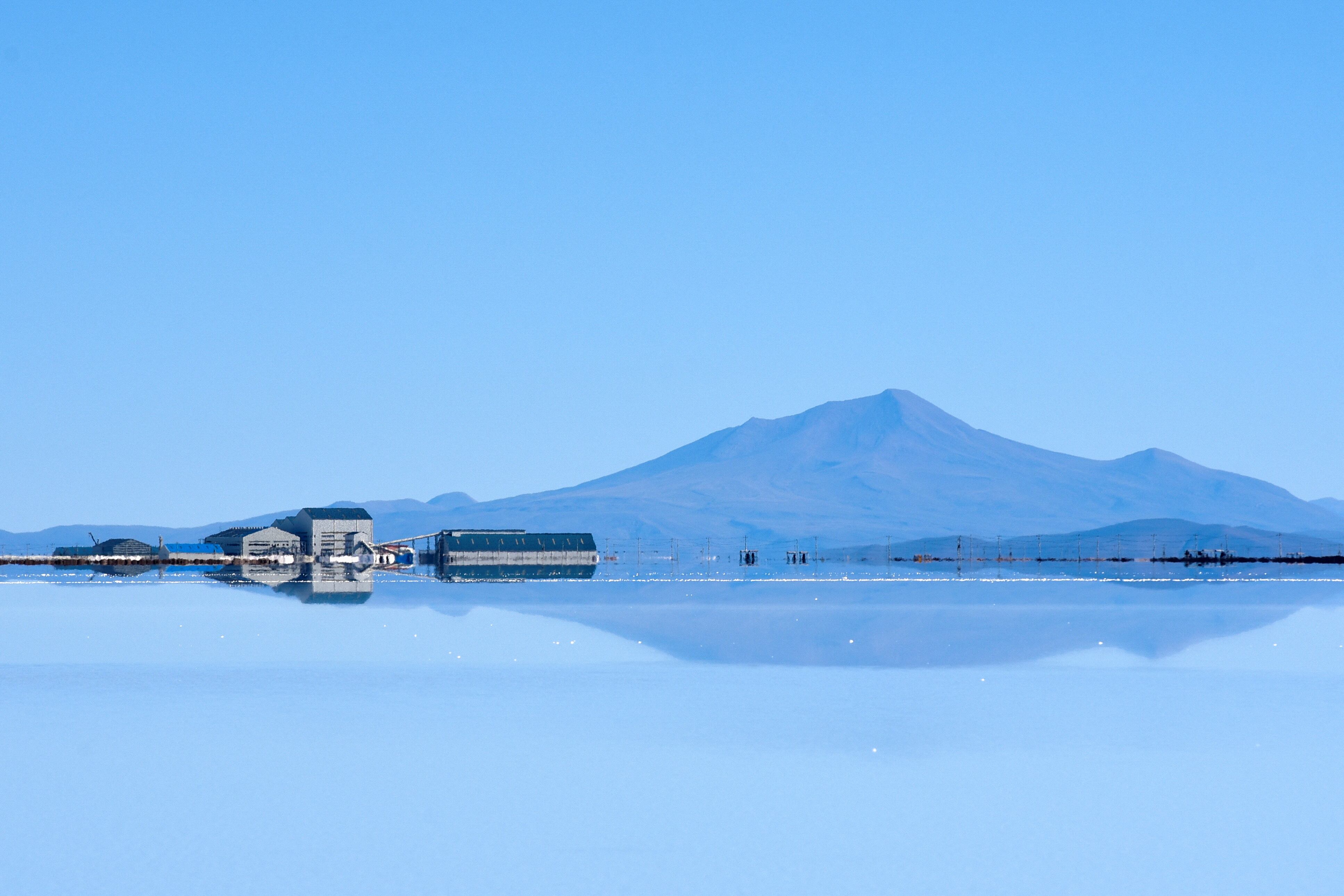 The Bolivian state-owned YLB plant in the Salar de Uyuni in March 2022. The Americas are home to approximately 40% of the world’s lithium and copper.