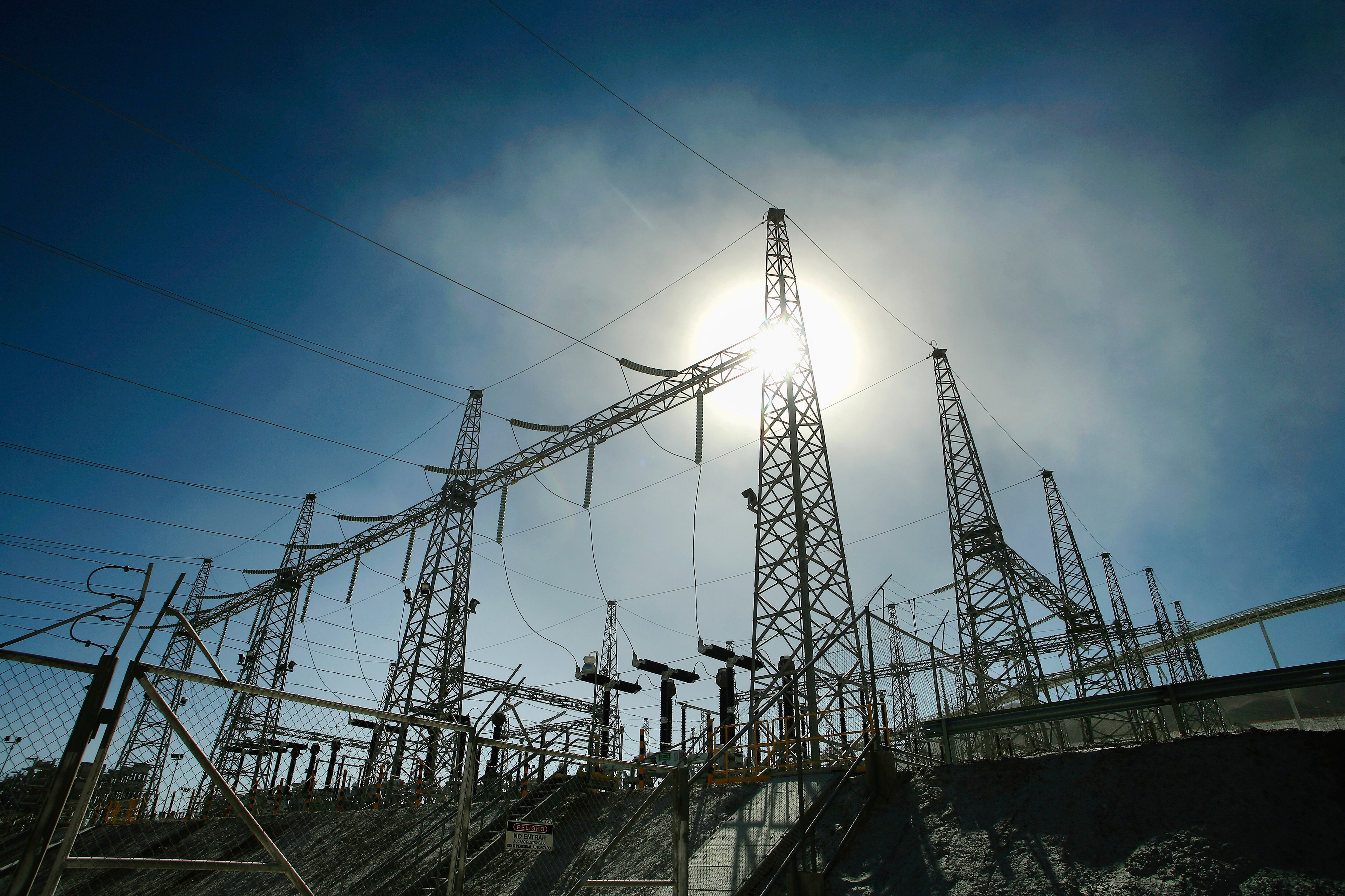 Una central eléctrica en Escondida, en la Región de Antofagasta (Chile).